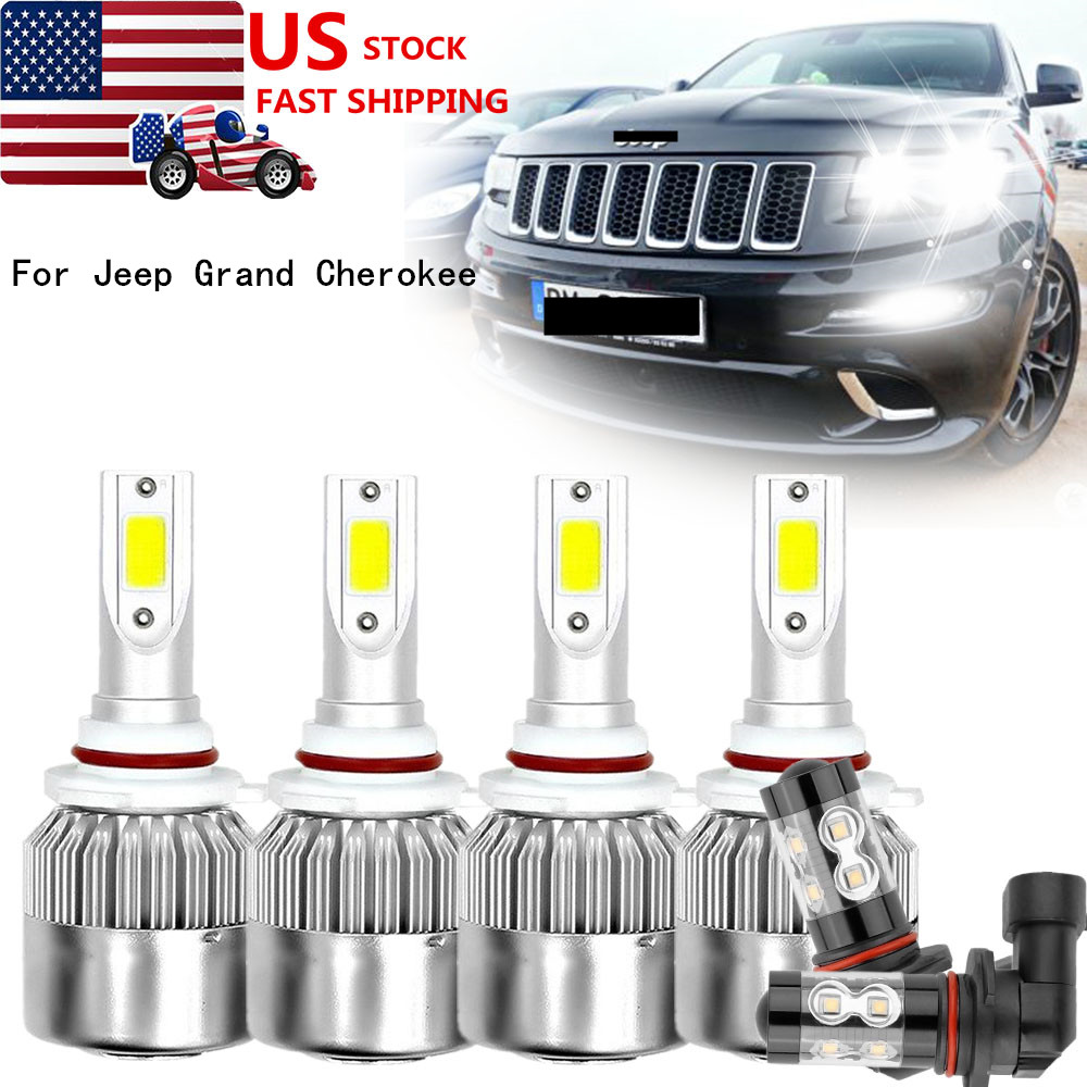 SHENKENUO 9005 9006 9145 Combo LED Headlight Bulbs For Jeep Grand Cherokee