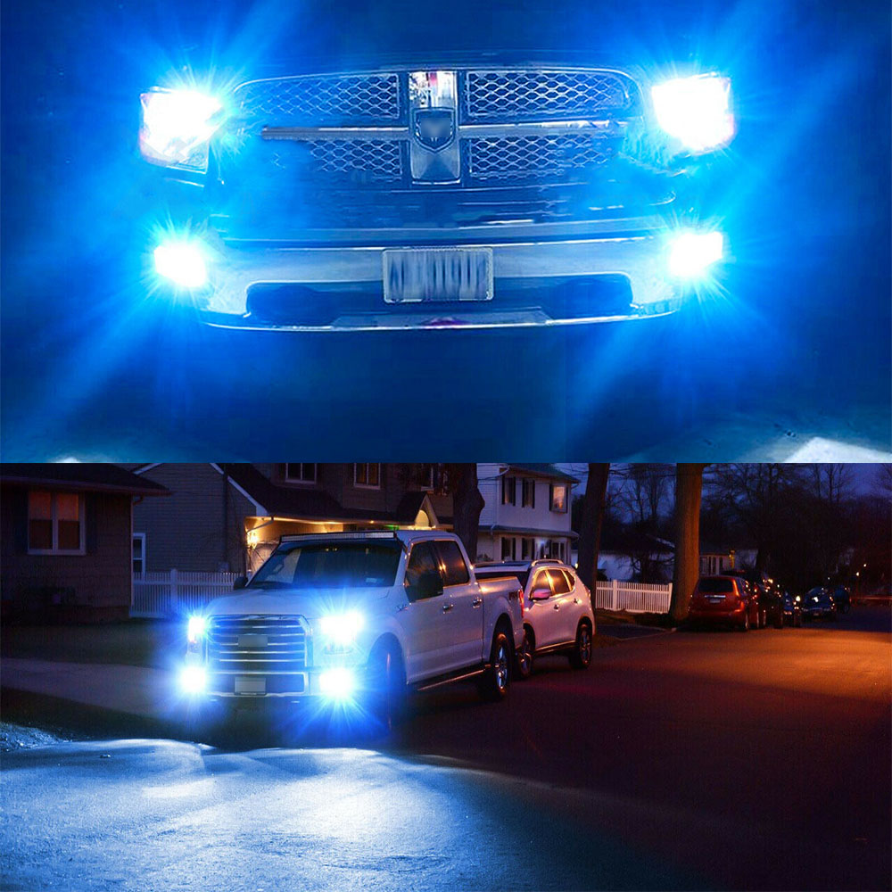 6Pcs Ice Blue 8000K Cool Bulbs COB LED Headlight+Fog Light Kit For Toyota Camry