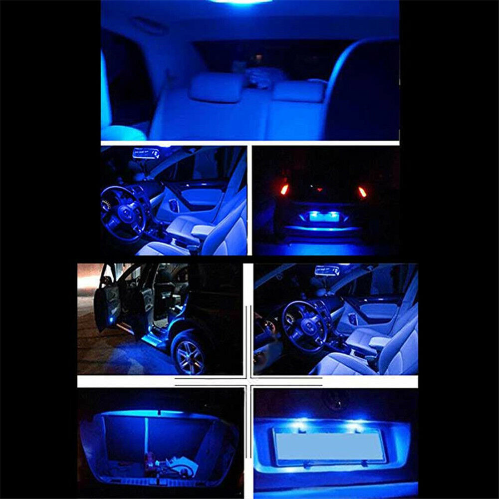 Interior Lights 13-Piece Blue LED Interior Light Kit For Cars – Dome, Map, License Plate Bulbs, T10 Size, 12V Headlight Blue LED Car & Truck Light Bulbs & LEDs - Foto 4
