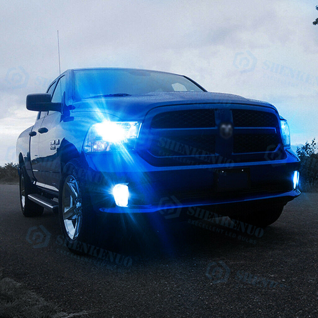 6x 8000K LED Headlights + Fog Bulbs Kit For Dodge RAM 1500 2500 3500