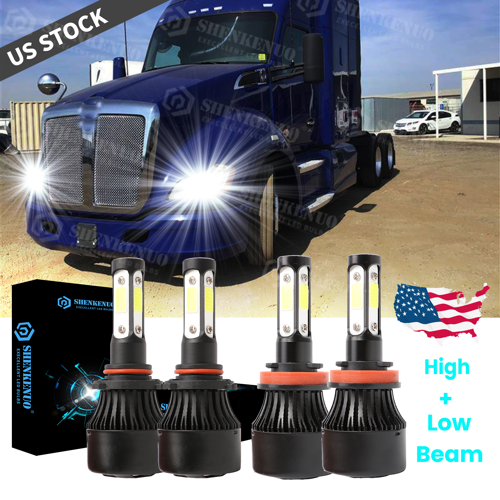 for-kenworth-t680-t880-2013-2019-4pc-led-headlight-kit-bulbs-high