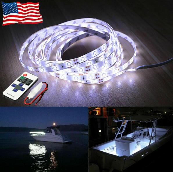 LED Boat Light Deck Waterproof 12v RGB Bow Trailer Pontoon Lights Kit