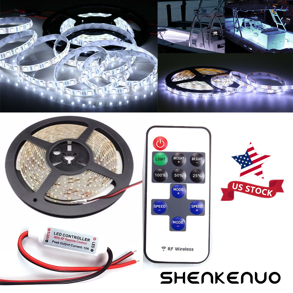 LED Boat Light Deck Waterproof 12v RGB Bow Trailer Pontoon Lights Kit