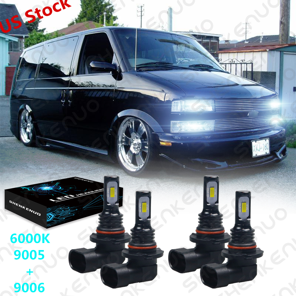 Chevy Astro Van 1:24 4台セット Jada Dub City 2001 Chevy Astro Van 1:24 Die Cast ( Price For