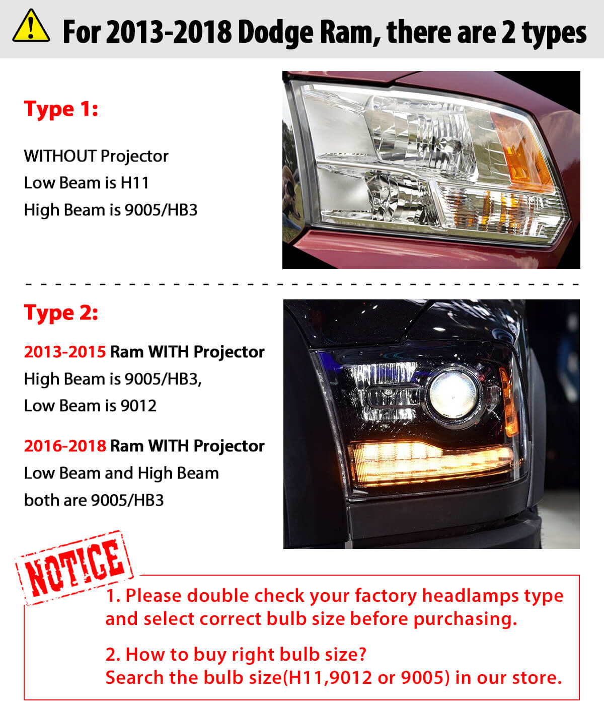 Ram 1500 Headlight Bulb Size 4411