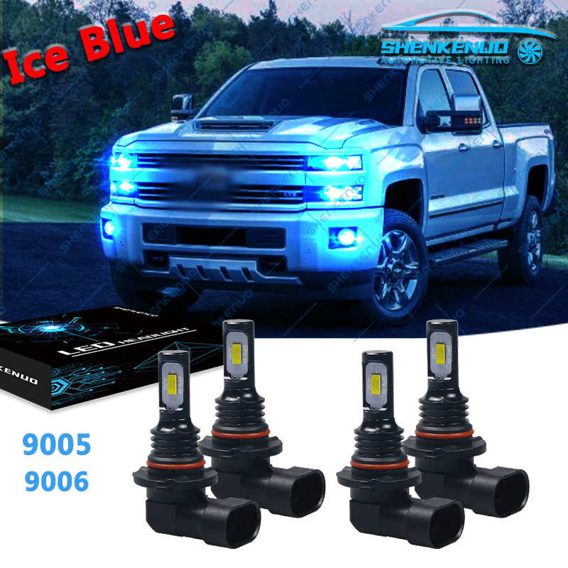 8000K LED Headlights High&Low Beam for Chevy Silverado 03-06 Avalanche