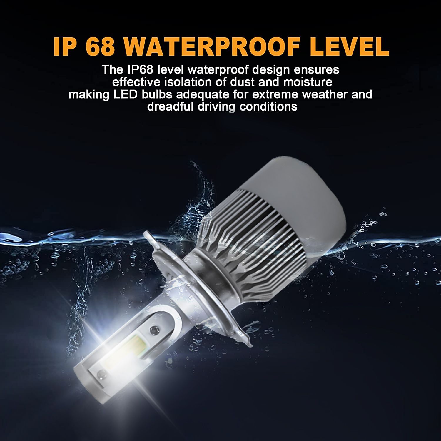 H4 LED 4000 LM Headlight bulbs - White - for Land Rover Defender - PAI –  Powerful UK