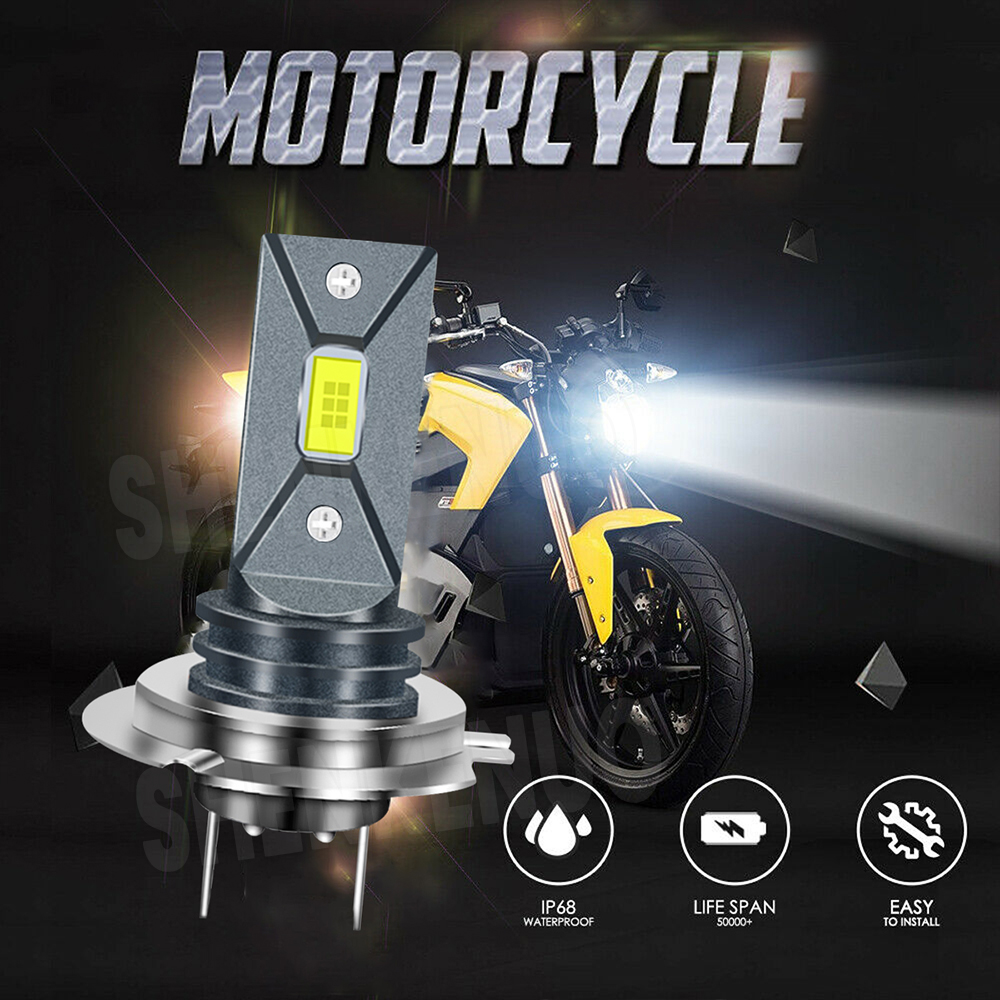 Set Of 4 H7 LED Headlight Bulbs - 6500K Cold White, For Honda CBR1000RR & CBR600RR 5 thumbnail image