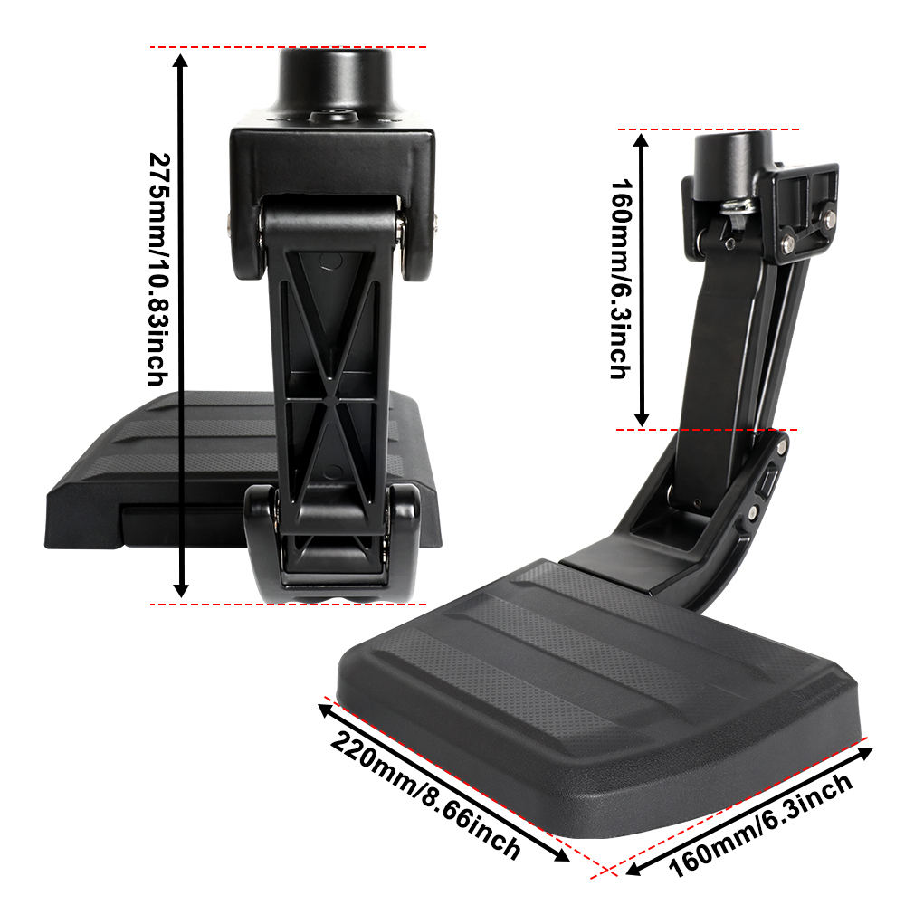 Rear Bed Step For 2024-2025 Tacoma - Folding Tailgate Step, Retractable, Aluminum, 450lb Capacity, Replace PT392-35920 - View #8
