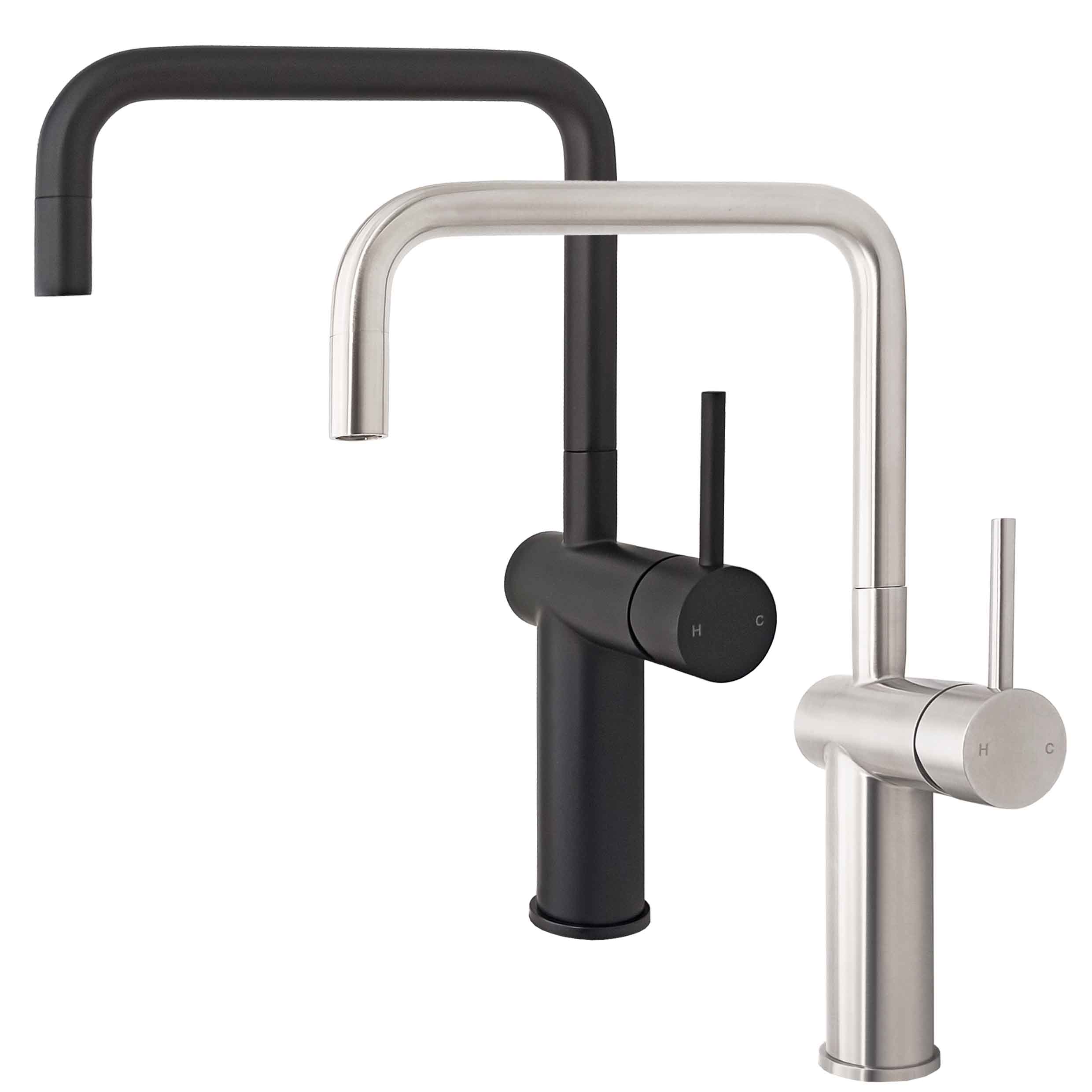 Swan Neck Kitchen Sink Taps Swan Neck Kitchen Sink Mixer Tap Single Lever Swivel Spout Chrome Brass Square Kitchen Faucet Accessories Aliexpress Ideal For Professional And Domestic Kitchens