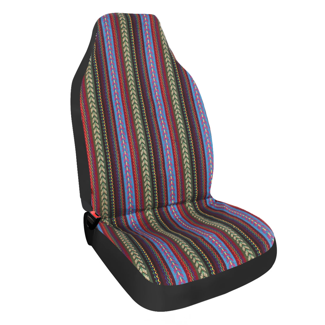 Baja Car Seat Covers Stripe Colorful Saddle Blanket Seat ...