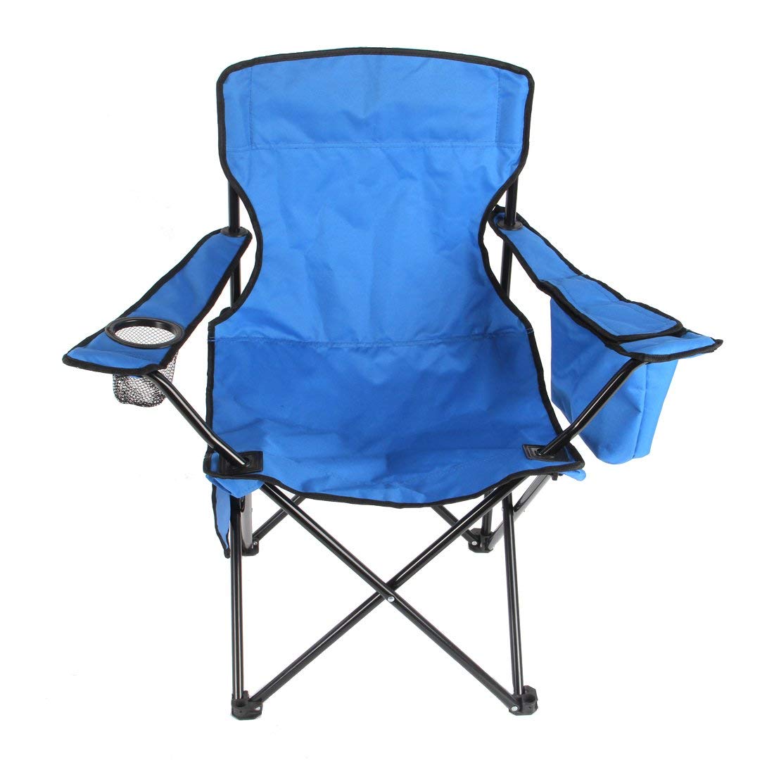Simple Camping folding Beach Chair Outdoor Fishing Chair with Litter Caddie