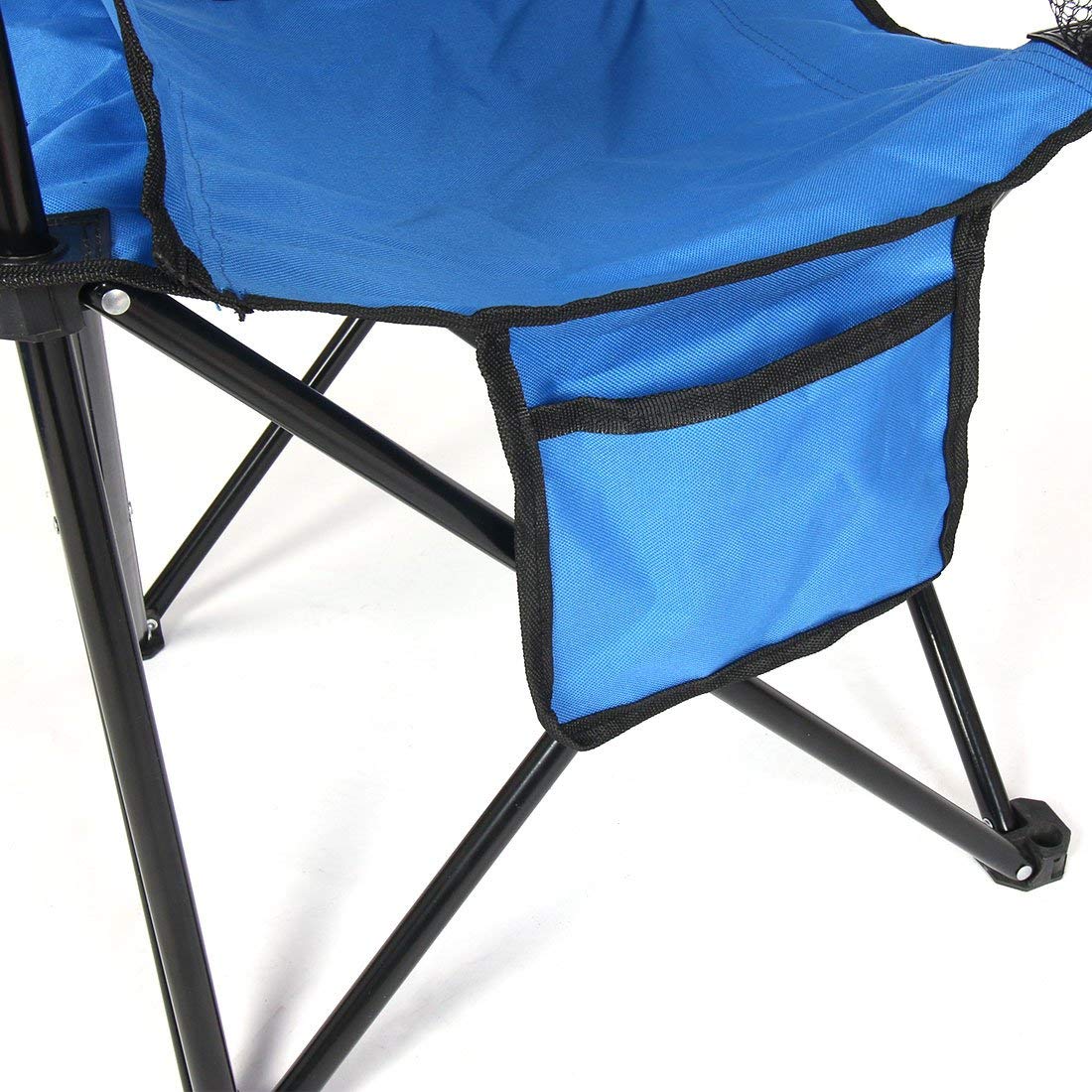 Simple Camping folding Beach Chair Outdoor Fishing Chair with  Litter Caddie