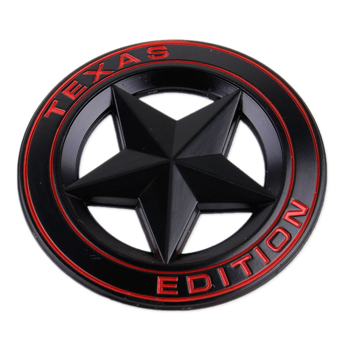 3D Chrome Metal Compass Star Car Emblem - Self-Adhesive Octagonal Decal For Most Vehicles