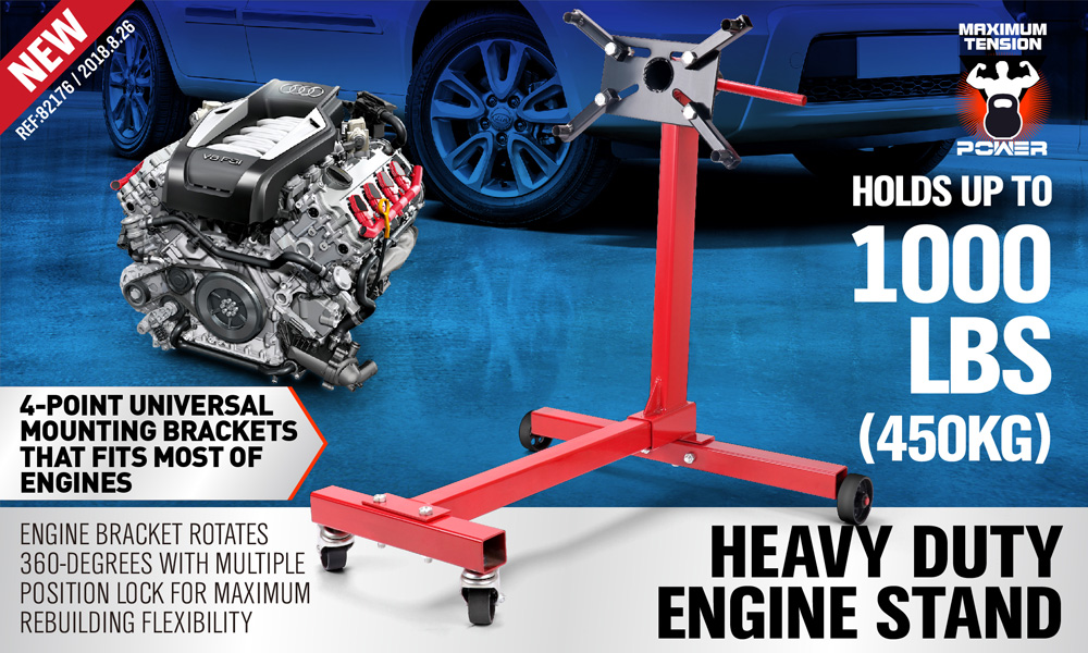 450kg / 1000lb Engine Stand Cars Auto Motor Crane Industrial