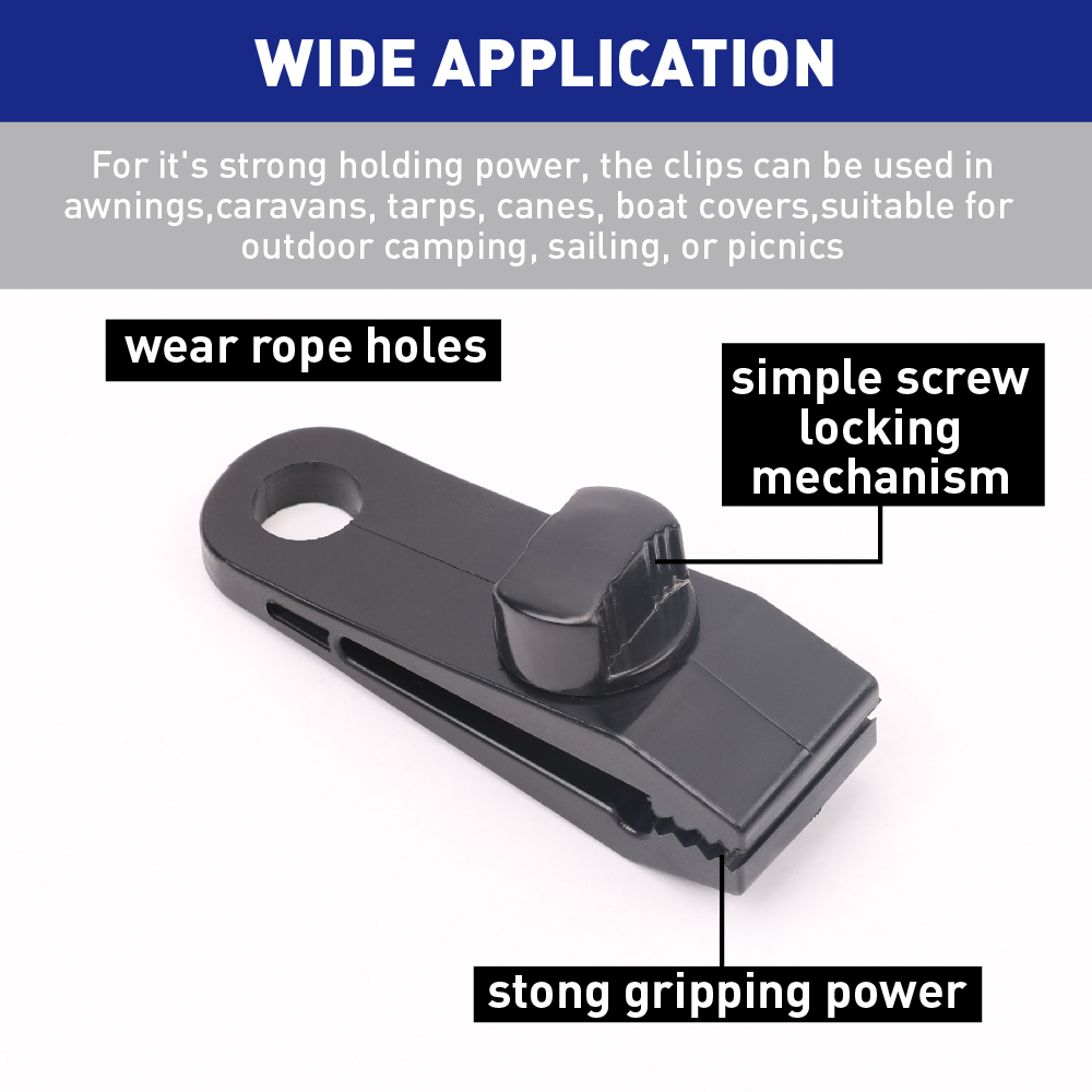 8PC Heavy Duty Tarp Clips Clamps Great for Camping Canopies Tents