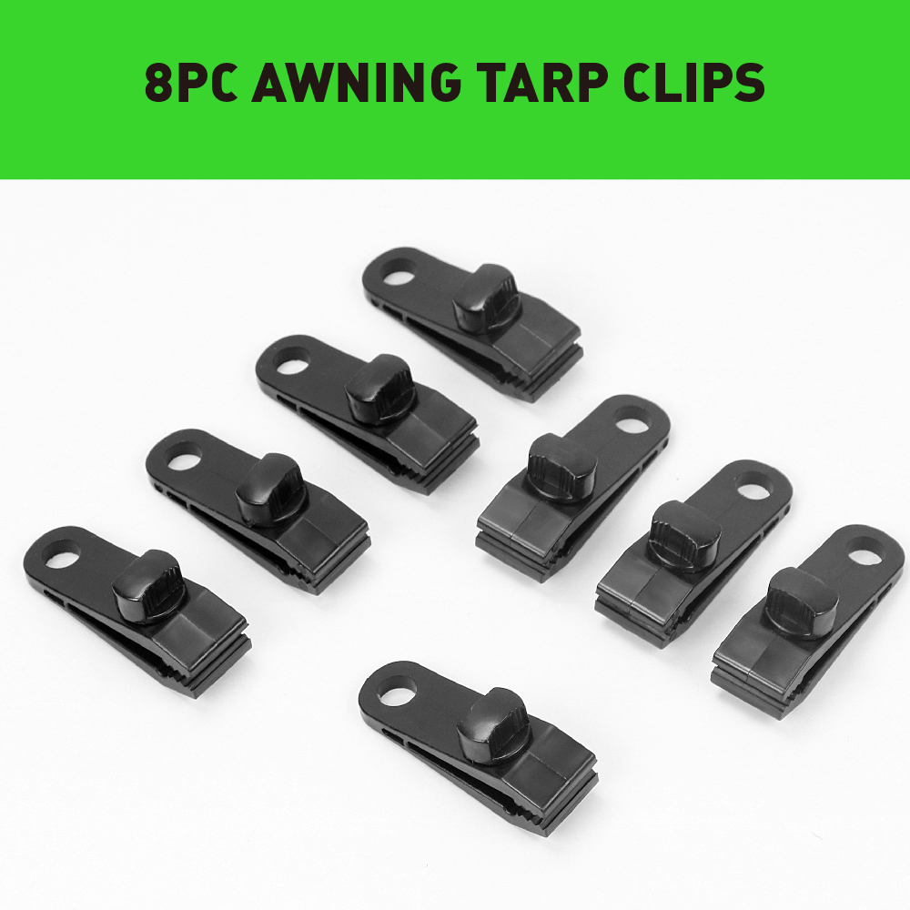 8PC Tarp Clips Locking Awning Clamp Snap Hangers Survival Emergency HEAVY DUTY eBay