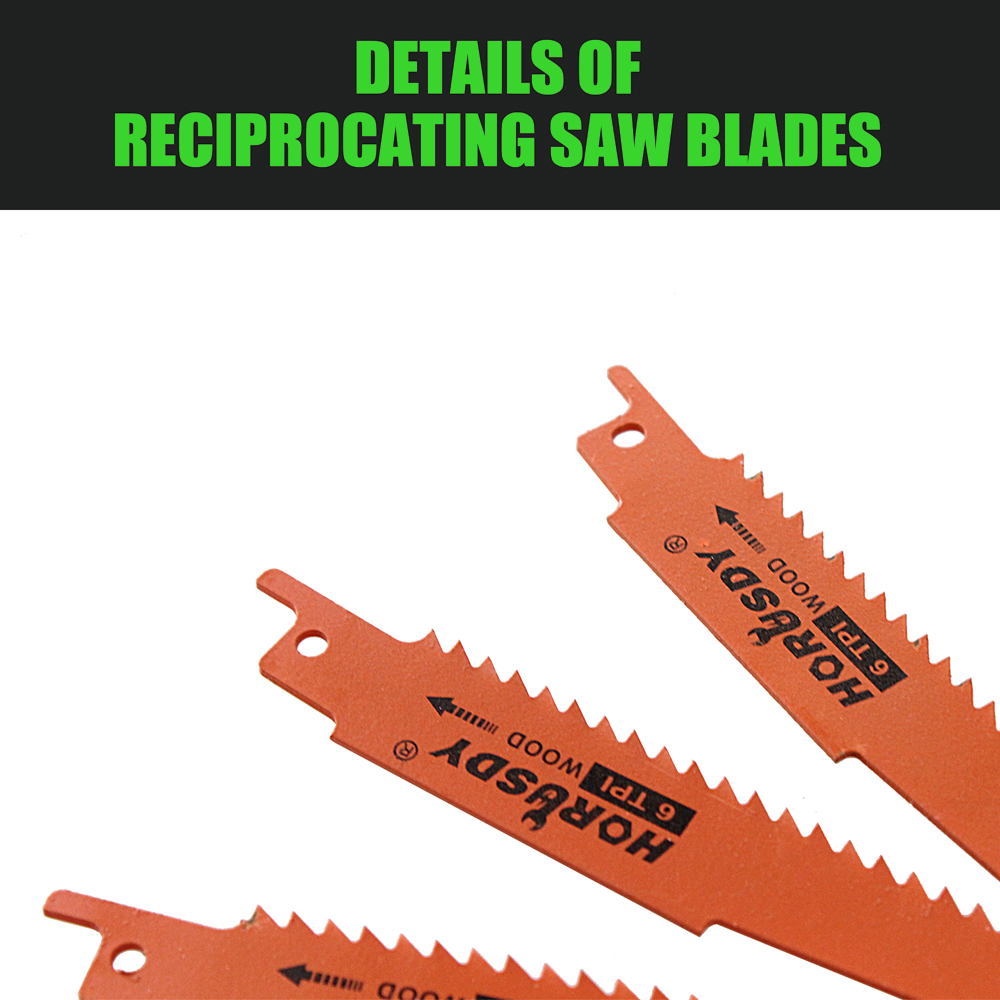 10PC Reciprocating Air Saw Blades 6" 8" BiMetal Wood Power Tool