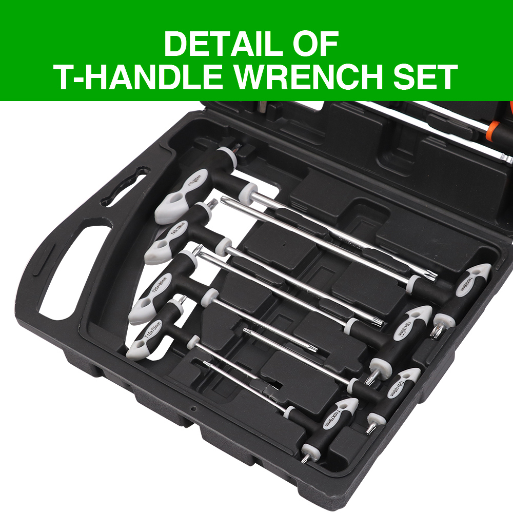 31 pcs Hex Allen L Wrench SAE /& Métrique /& Torx Set Bras long avec porte-outil