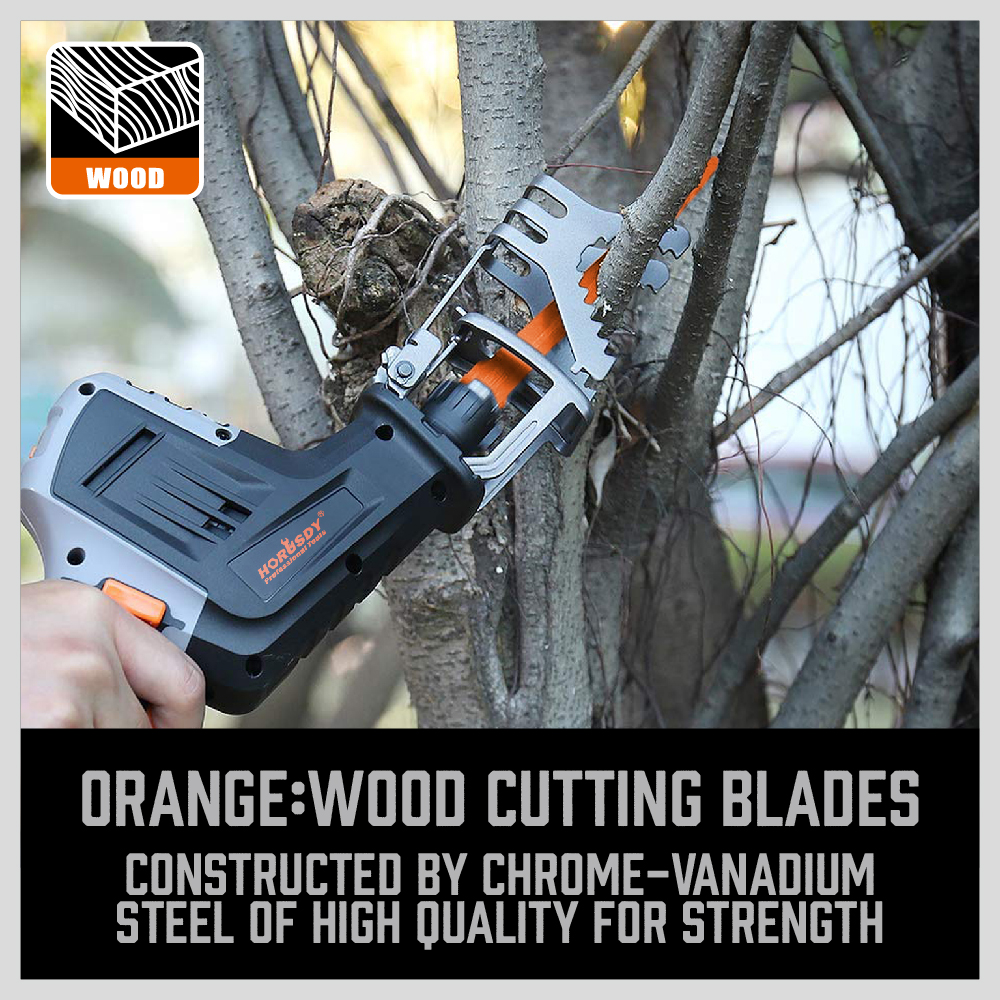 34PCS Metal/Woodcutting Reciprocating Saw Blade Set Pruning With