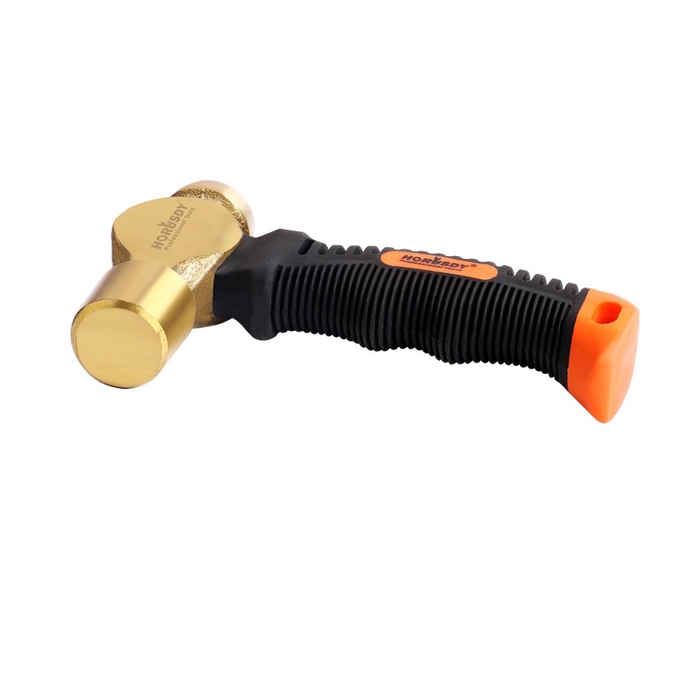 1 Pound Brass Metal Stamping Hammer DIY Jewelry Stamp Leather Flat