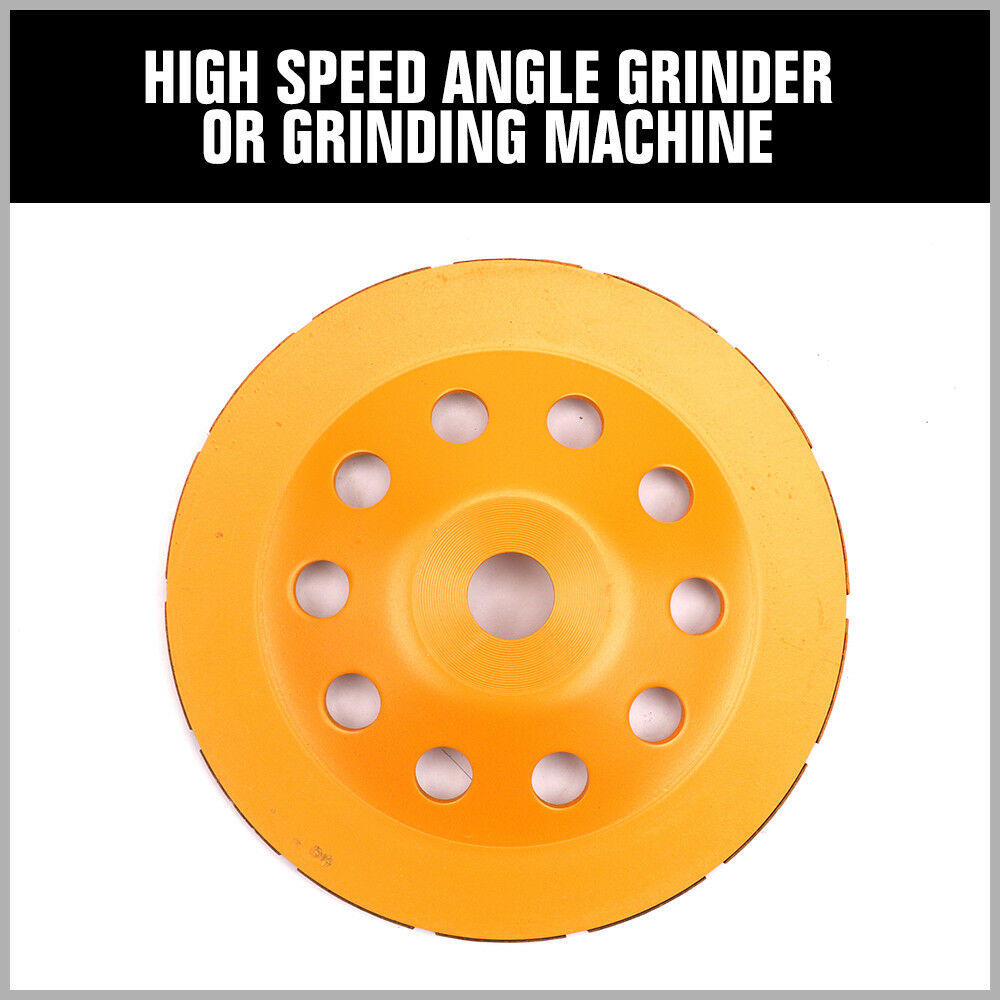 4.5" / 7" Diamond Cup Grinding Wheel Double Row Concrete 18/28 seg Angle Grinder eBay