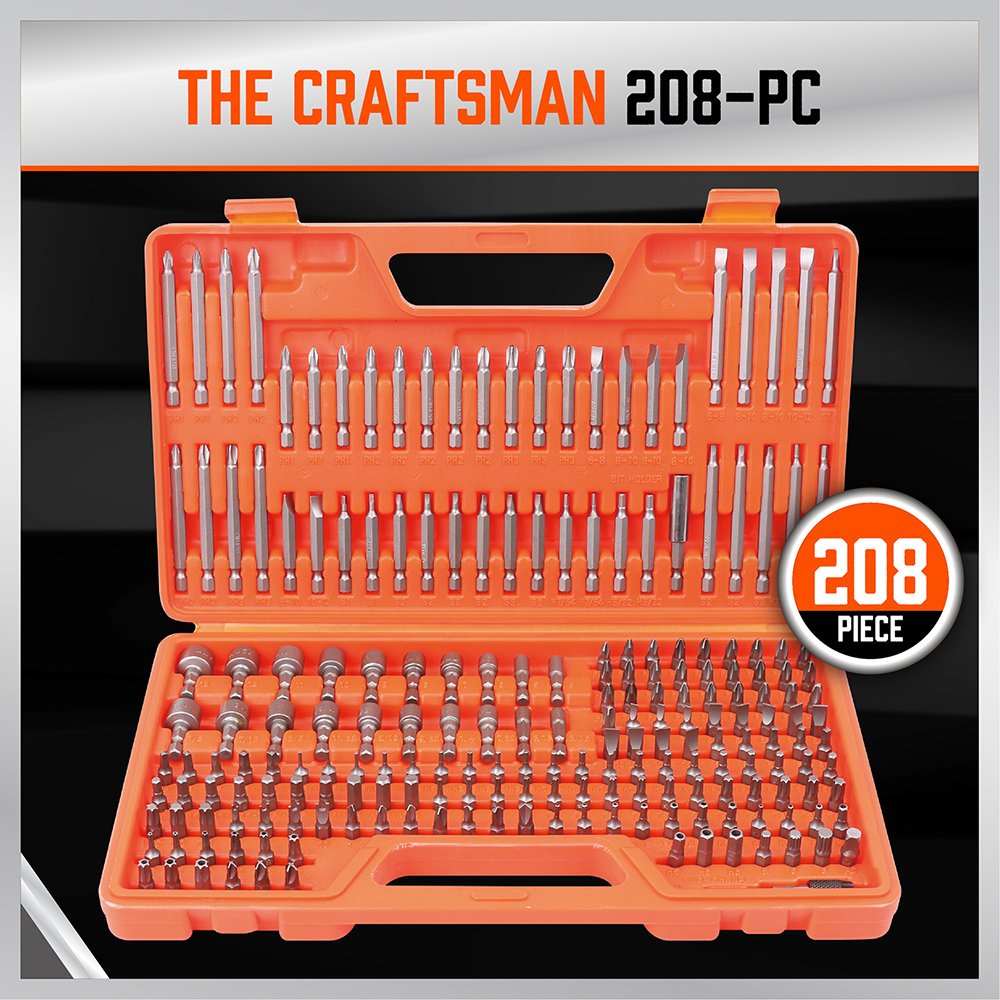 HORUSDY 208pcs Screwdriver Bit Set Security Bit TamperProof Ultimate