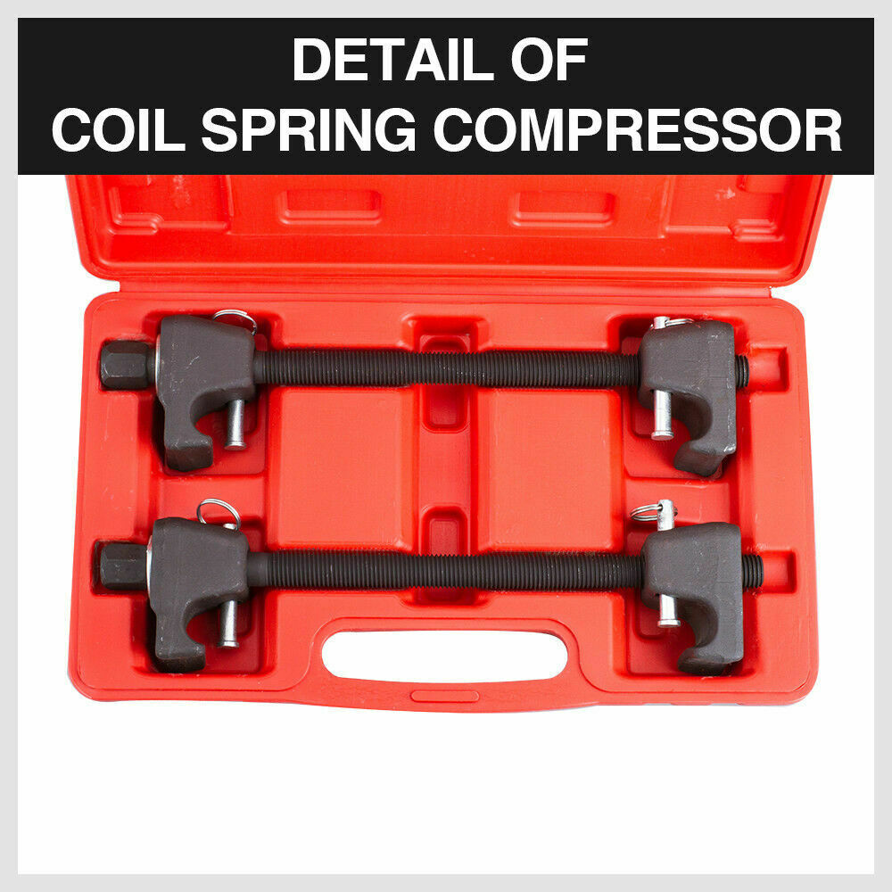 Autojack 2 Pack 380mm Coil Spring Compressor Kit Universal Heavy Duty Auto Suspension Clamp Tool Set