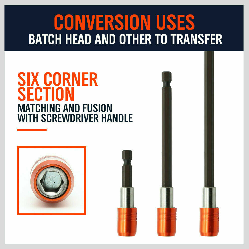SDY-SDY 3Pcs 60/100/150mm Quick Release Drill Screwdriver Bit Holder 1/4 Inch Hex Shank Extension Bar drill Drill