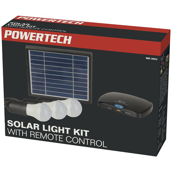 Powertech Solar LED Light Kit 3 x 3W