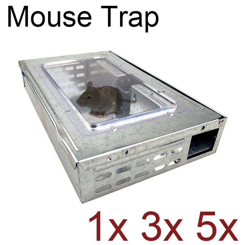 Mice Metal Trap Humane Safe Self Catching Multi Live Catch Reusable ...