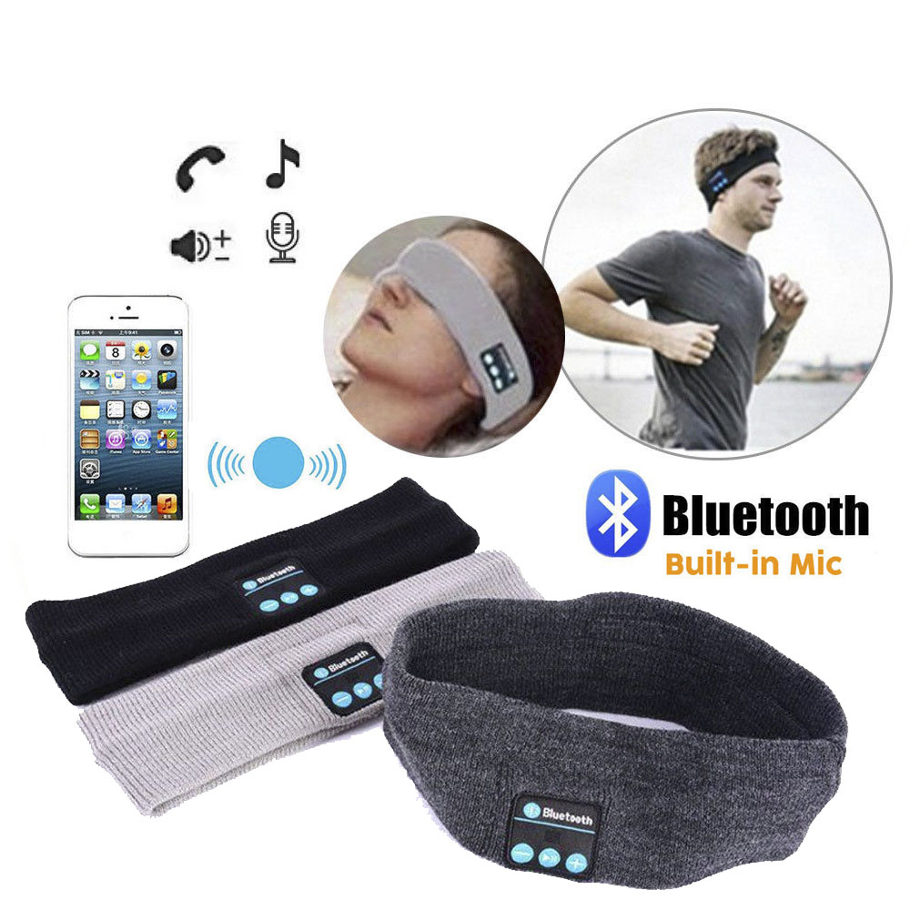 Wireless Bluetooth Headband w/Mic Stereo Earphone Headphone Sports Sleep Headset eBay