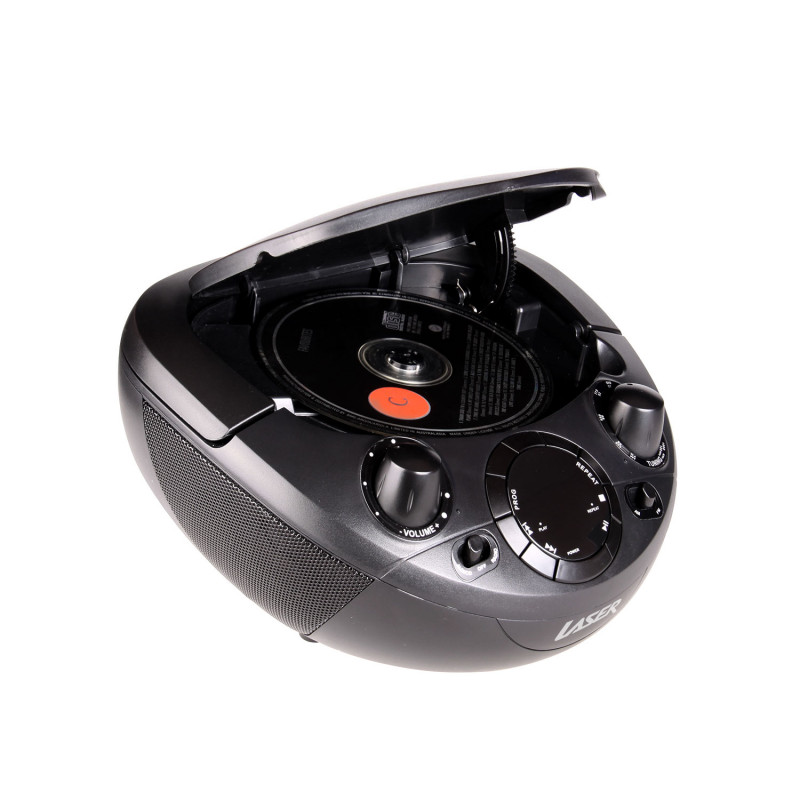 Laser Portable CD Player/Boombox w/ AM/FM Radio/Aux Input with Carrying