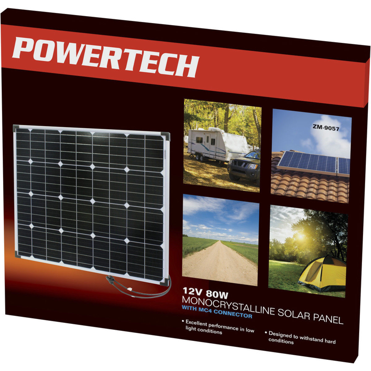 12V 80W Monocrystalline Solar Panel HOME GENERATOR CARAVAN CAMPING POWER BATTERY eBay