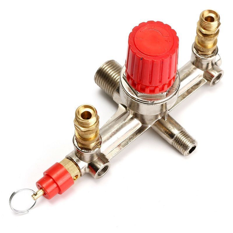 90120PSI Air Compressor Pressure Switch Control Valve Manifold Regulator Gauges eBay