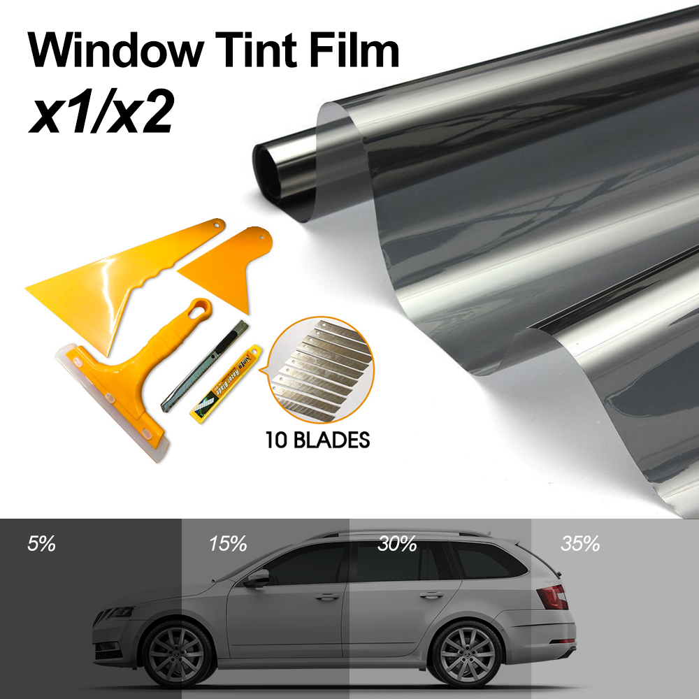 1/2x Pro Car Home Window Tint Tinting Film Black Roll 5%/15%/30%/35% ...