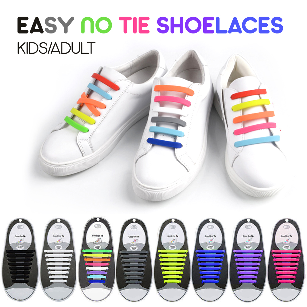 Easy Lazy No Tie Elastic Silicone Shoe 
