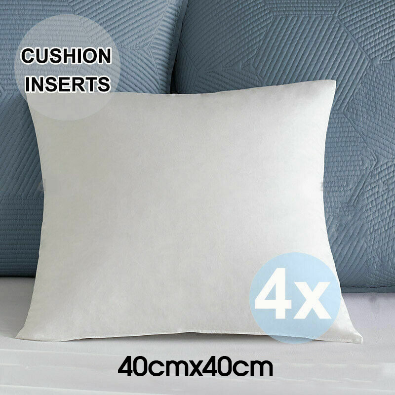 4x New Cushion Pillow Inserts Premium Polyester Filling Fashion 45x45cm ...