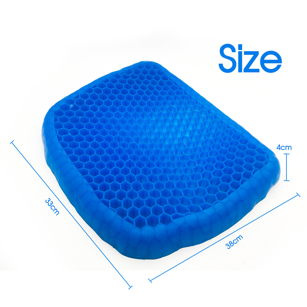 Gel Honeycomb Seat Comfort Cushion Flex Back Support Spine Protector AU ...