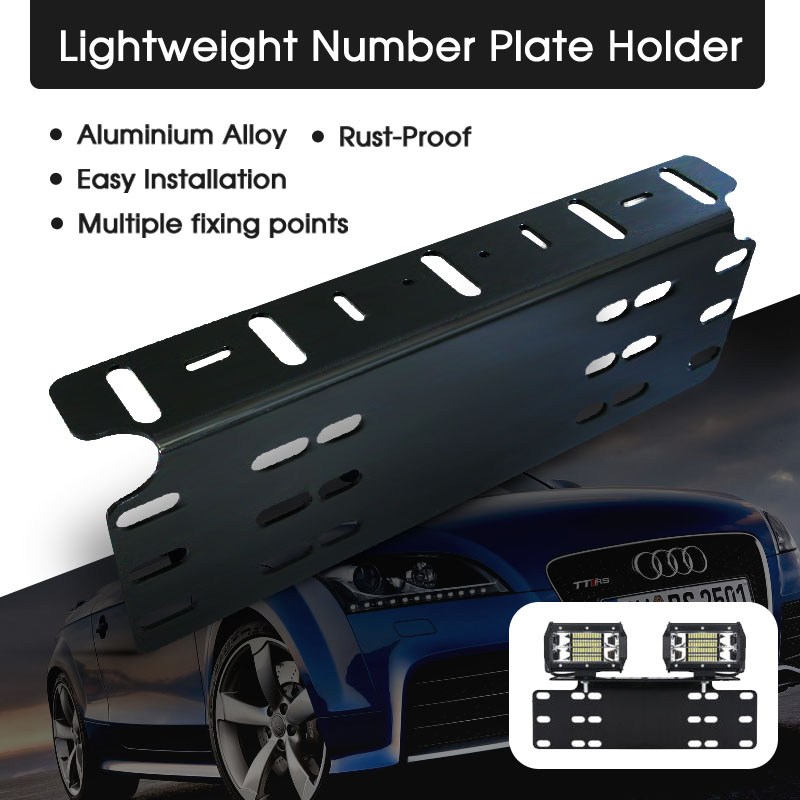 New Brand Car Number Plate Holder Bracket Licence Driving Light Bar AU