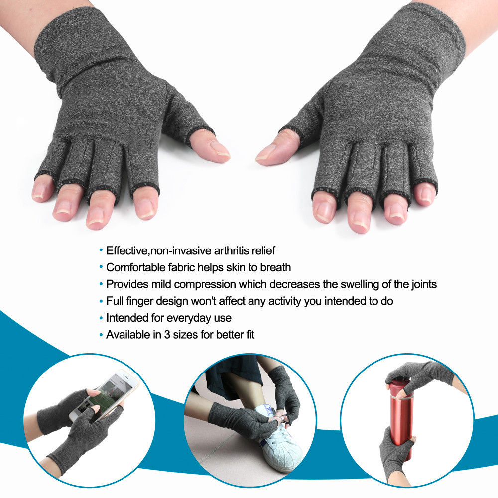 Arthritis Gloves Compression Joint Finger Pain Relief Hand Wrist