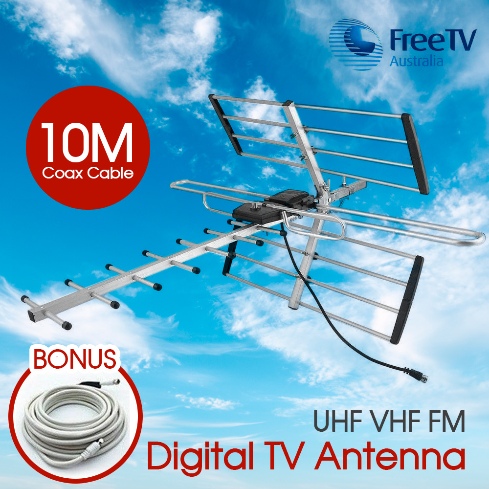 Digital TV Outdoor Antenna Aerial UHF VHF FM AUSTRALIAN Signal