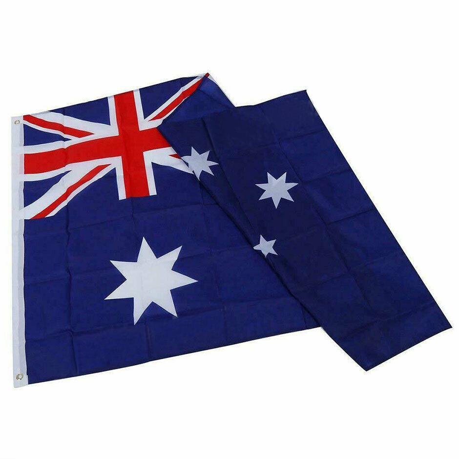 HEAVY DUTY Australian Flag Size 1800x900 With Polyester Sister Clips ...