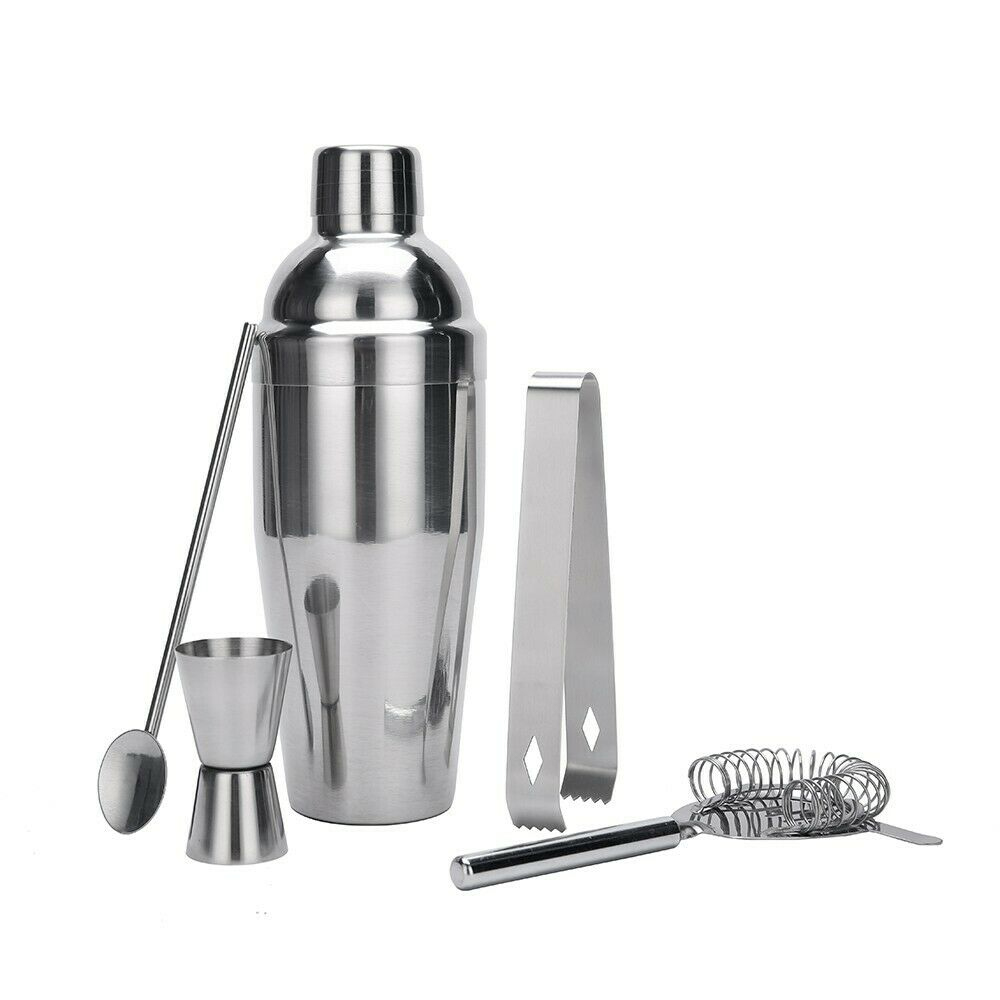 Cocktail Shaker Set Maker Mixer Martini Spirits Bar Strainer Bartender ...