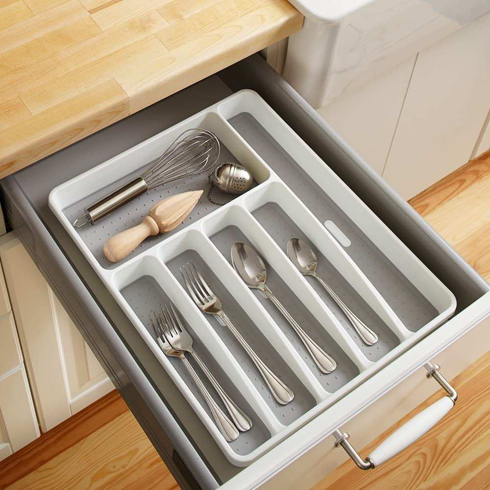 6 Comp. Cutlery Tray Kitchen Knife/Spoon/Fork Drawer Organiser Insert