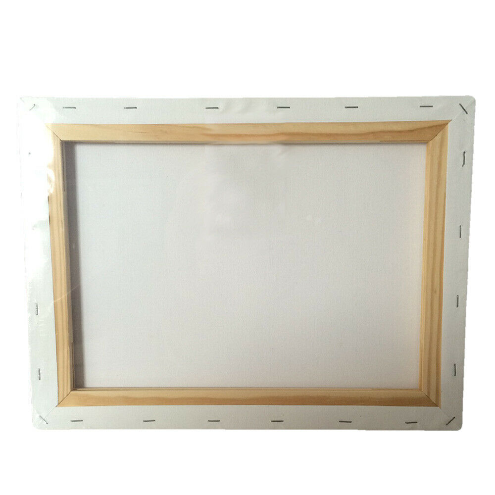 5x Blank Painting Canvas Artist Stretched Canvases White Art Oil ...