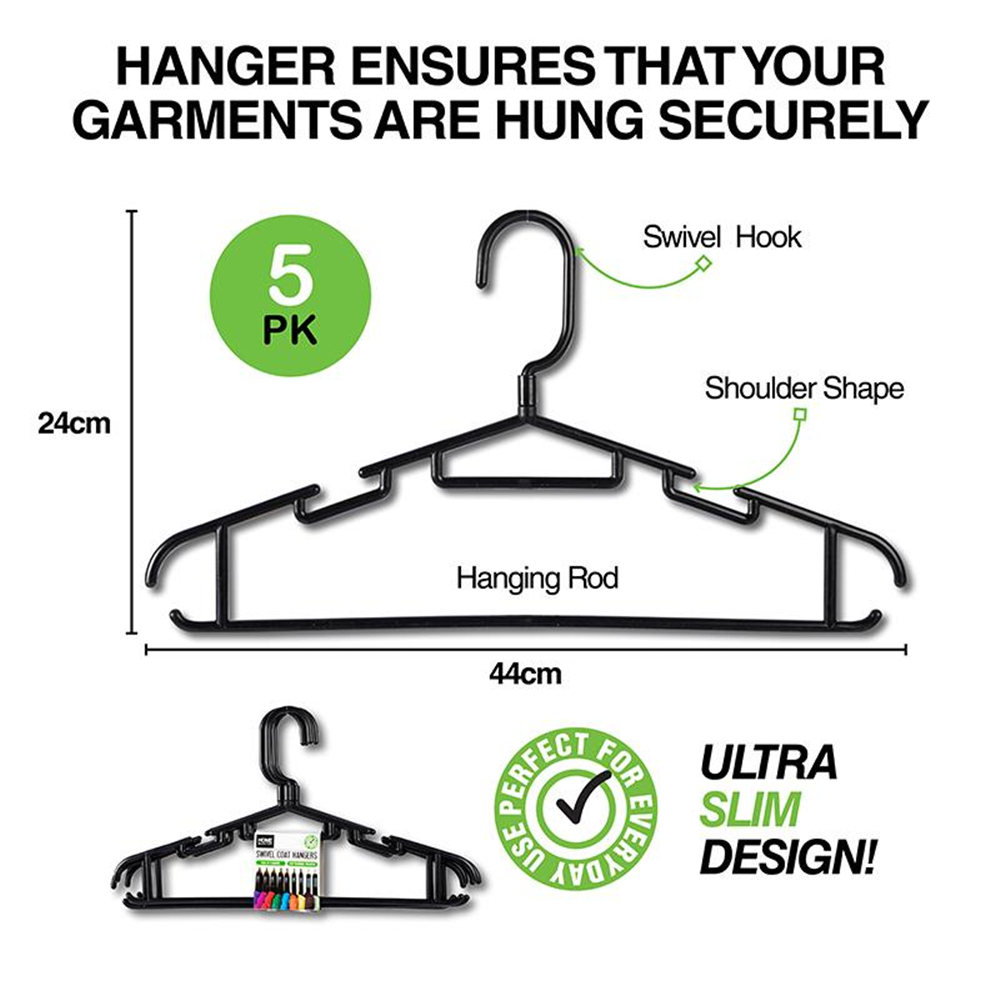 5/50x Plastic Coat Hangers Clothes Clothing Hanger Shirt Tie Suit ...