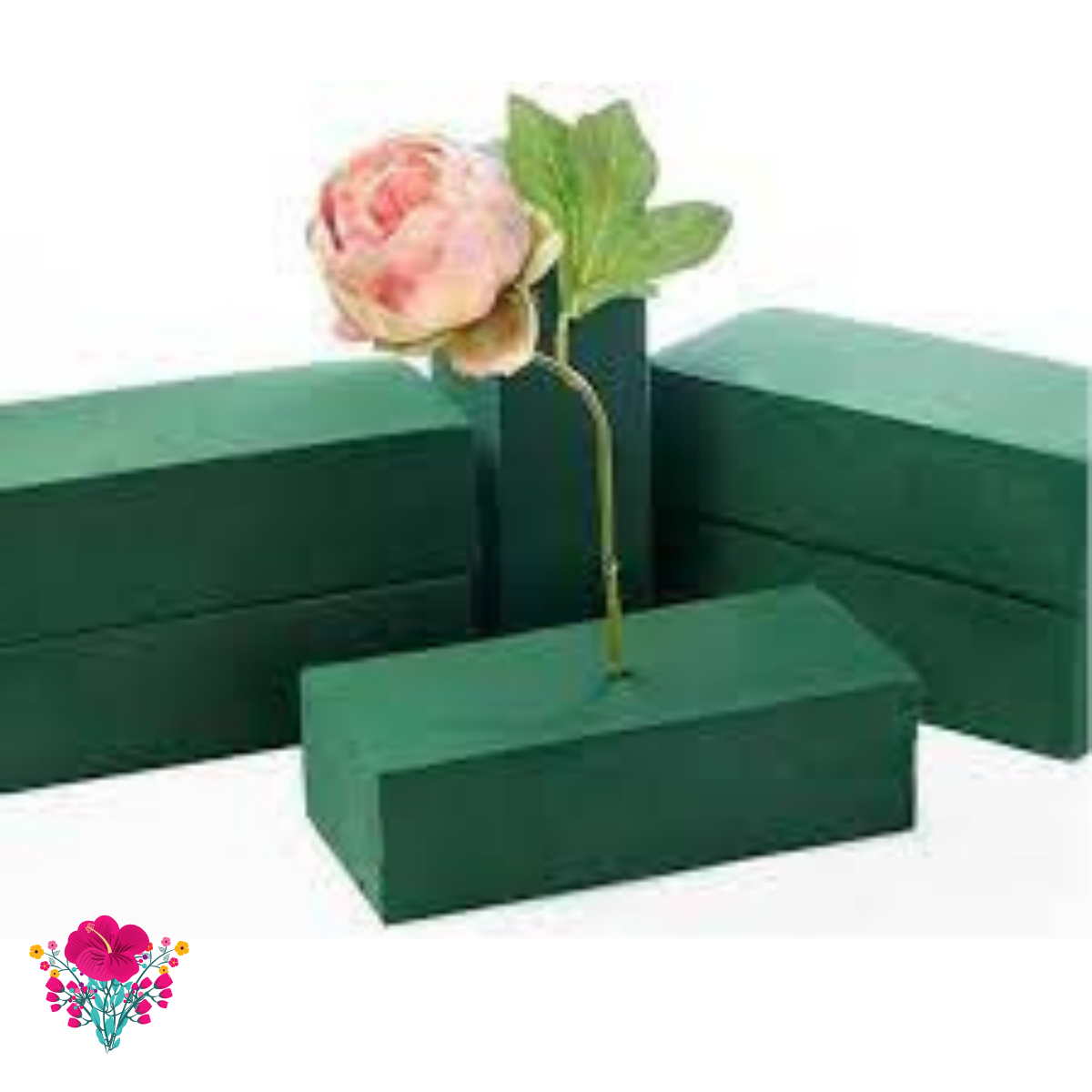 1pc Absorbent Floral Foam, Minimalist Plastic Green Flower Foam Brick For  Flower Packaging