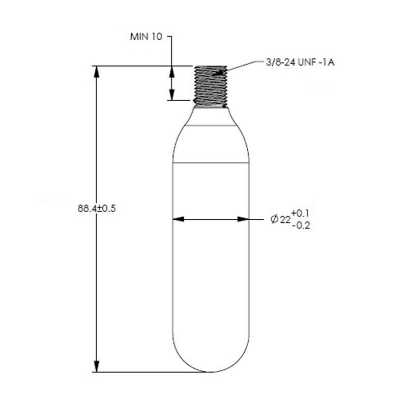 How Much Pressure Does A 16G Co2 Cartridge A 16 g canister of co₂