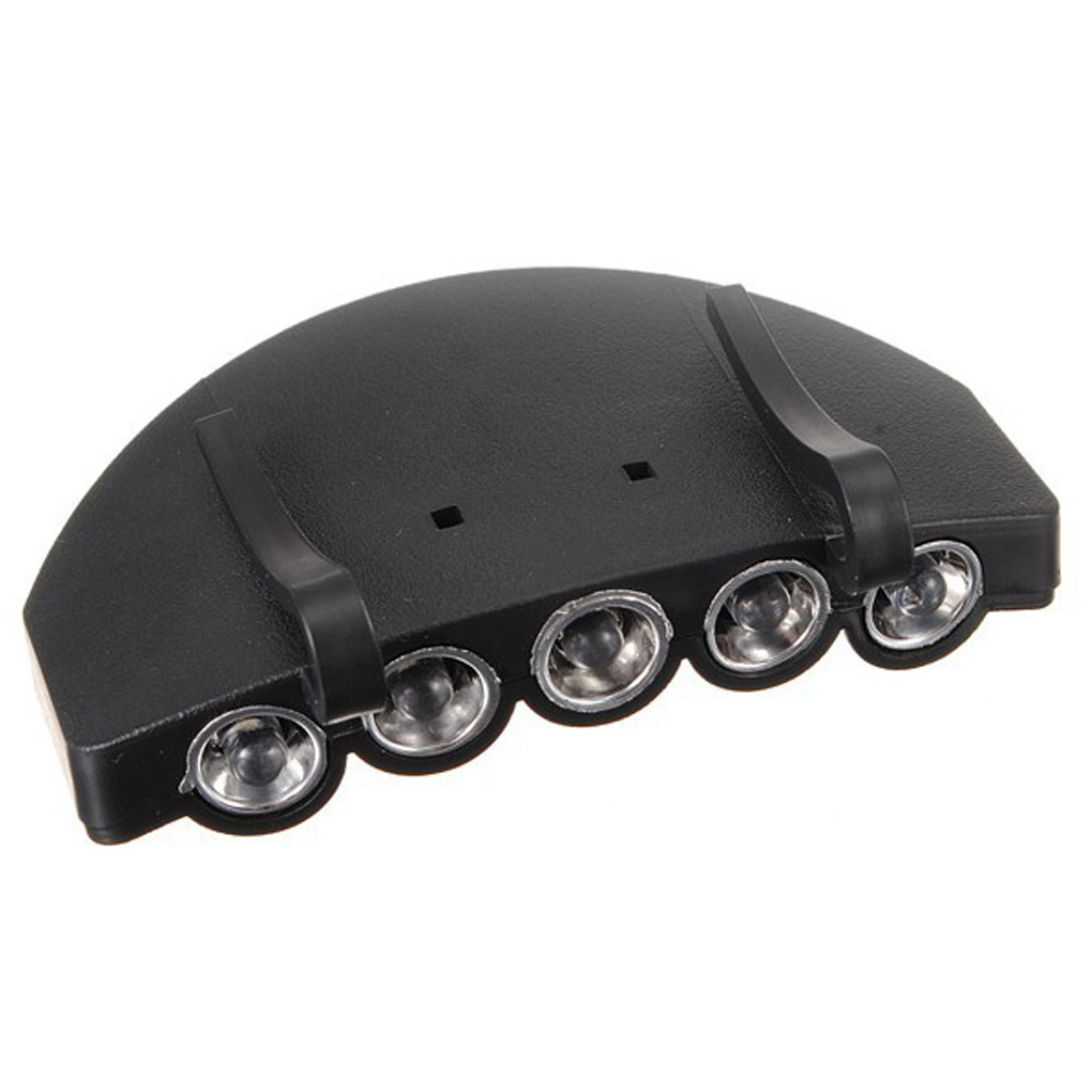 Portable 4LED Headlight USB Rechargeable Outdoor Cap Lamp Hat Clip Light LJ